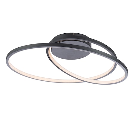 Dweled Marques 22in LED Flush Mount 3000K in Black FM-432